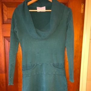 GAIA CONCEPTIONS Chunky Cowl Darjeeling Dress, L